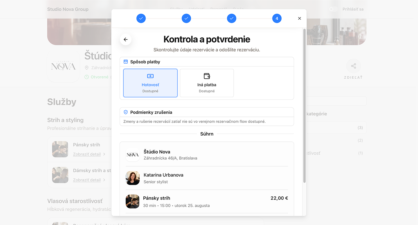 Jednoduchá cesta k rezervácii